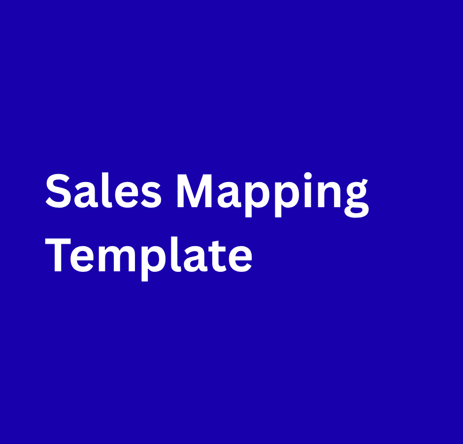 Sales Mapping Template Sales Mapping Template