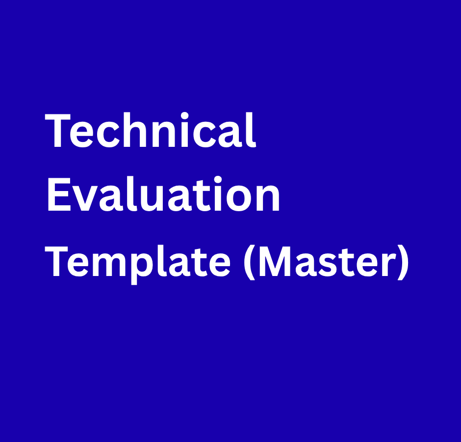 Technical Evaluation Technical Evaluation